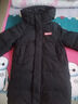 鴨鴨【孫穎莎同款】?jì)和鸾q服男女童冬裝中長(cháng)款加厚中大童三防外套HY 星空黑色 130 曬單實(shí)拍圖