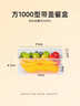 特美居（temeiju）一次性飯盒長(cháng)方形透明塑料快餐盒加厚帶蓋打包盒餐具50套裝1000型 曬單實(shí)拍圖