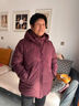 俞兆林（YUZHAOLIN）喜慶新國標羽絨服媽媽冬季外套女士加厚保暖中老年人連帽刺繡奶奶 曬單實(shí)拍圖