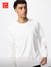 優(yōu)衣庫男裝女裝柔軟圓領(lǐng)T恤/休閑長(cháng)袖上衣25秋冬新款479783 00 白色 M 曬單實(shí)拍圖