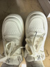 百思圖26春商場(chǎng)新款百搭松糕厚底小白鞋板鞋女運動(dòng)休閑鞋WW782AM6 米白色單里 37 曬單實(shí)拍圖