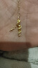 周六福蛇來(lái)運轉黃金項鏈女生肖蛇足金吊墜生日禮物計價(jià)A0613100 約3.61g 曬單實(shí)拍圖