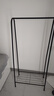 晾衣架落地式臥室衣帽架子宿舍陽(yáng)臺立式掛衣架晾曬衣桿掛衣服架子 黑色-60cm|單層置物 曬單實(shí)拍圖