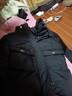啄木鳥(niǎo)正品女裝羽絨棉服中長(cháng)款2025冬季新款時(shí)尚加厚保暖大碼棉衣外套 黑色 XL 125-140斤 曬單實(shí)拍圖
