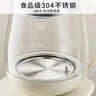 九陽(yáng)（Joyoung）養生壺迷你玻璃花茶壺煮茶器 12大功能11檔溫度 0膠水恒溫電熱燒水壺1.5L 1566BQ 曬單實(shí)拍圖