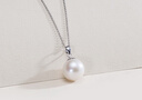 京潤珍珠吊墜女925銀楚遠淡水珍珠項鏈精選單顆吊墜百搭節日禮物 曬單實(shí)拍圖
