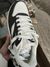 安踏（ANTA）元年2|板鞋男女同款運動(dòng)休閑軟底增高復古潮流運動(dòng)鞋女神節禮物 【男款】象牙白/黑-5 43 （男9.5碼） 曬單實(shí)拍圖