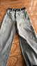VEROMODA牛仔褲2026春季新款含棉復古水洗高腰闊腿褲326149008 淺牛仔灰 XS 曬單實(shí)拍圖