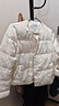 香影新中式輕薄白色羽絨服女2025冬季新款90白鴨絨國風(fēng)刺繡短外套 鷺白 M 160/84A/95-110斤 曬單實(shí)拍圖