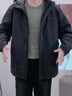 杰克·瓊斯（JACK&JONES）男裝25年秋冬季連帽羽絨服男士短款防水鴨絨服外套工裝戶(hù)外風(fēng) E43純黑色 第一批 M （175） 曬單實(shí)拍圖