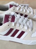 adidas「小鋸齒」D-PAD CLASSIC美高風(fēng)籃球風(fēng)板鞋男女阿迪達斯 白色/淺灰/深紅色   37 曬單實(shí)拍圖
