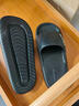 紅豆摩卡拖鞋男士2026新款室內家居夏季外穿eva厚底防滑不臭腳涼拖男 黑色【皮紋高級感】 42-43 【標準碼】 曬單實(shí)拍圖
