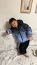 ASK JUNIOR防水兒童羽絨服男童冬裝加厚保暖防風(fēng)連帽親子滑雪服青少年新年裝 曬單實(shí)拍圖