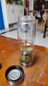 希諾（heenoor）希諾茶水分離新品男士高端磁吸式玻璃杯茶具雙層防漏保溫泡茶水杯 磁吸款：7012本色300ml-帶防偽碼 曬單實(shí)拍圖