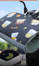 靚做冬季電動(dòng)車(chē)手把套加絨加厚電瓶車(chē)騎行手套保暖擋風(fēng)防水摩托車(chē)把套 絲棉反光+黑色小熊蛋糕 曬單實(shí)拍圖