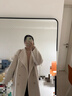 三彩【阿爾巴卡】2025冬季新款雙面呢大衣翻領(lǐng)雙排扣長(cháng)款M 曬單實(shí)拍圖