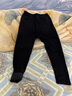 海瀾之家（HLA）男士保暖褲男加絨加厚護膝貼420克10A抗菌抗靜電毛褲棉褲打底褲 420克加絨加厚抗菌抗靜電-黑色 XL /175(130-150斤) 曬單實(shí)拍圖