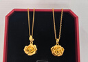 周大福玫瑰花黃金吊墜女(工費:220計價(jià))EOF1083新年禮物 足金 約4.70g 曬單實(shí)拍圖