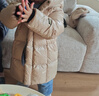 高梵黑金兒童鵝絨服3.0黑金寶貝抗菌飛天鵝絨加厚羽絨服YT經(jīng)典咖金110 曬單實(shí)拍圖