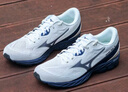 美津濃（MIZUNO）緩震回彈跑步競速訓練鞋運動(dòng)鞋 WAVE RC 03/白色/藍色/淺灰色 41 (265mm) 曬單實(shí)拍圖