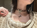 oeinchoker項圈女裝飾項鏈美拉德風(fēng)飾品重工仿水晶蝴蝶項圈高級感禮物 【重工蝴蝶項鏈 30+10cm】 曬單實(shí)拍圖