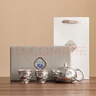 講茗堂鎏999銀茶具整套裝百福陶瓷送禮品物長(cháng)輩領(lǐng)導高檔退休實(shí)用男士 萬(wàn)里山河_一壺兩杯【禮盒裝】-次日達 曬單實(shí)拍圖