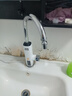 奧克斯（AUX）電熱水龍頭熱水器加熱水龍頭快速熱水變頻恒溫廚房下進(jìn)水 【大屏數顯】雪山白+漏保插頭+萬(wàn)向噴頭 曬單實(shí)拍圖