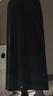 伊芙麗（eifini）伊芙麗簡(jiǎn)約顯瘦精致感小魚(yú)尾開(kāi)衩絲絨長(cháng)半裙冬季新款女裙子 黑色 M /160/64A/ 曬單實(shí)拍圖