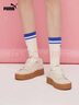 彪馬（PUMA）厚底鞋|復古增高松糕鞋女款冬休閑鞋PLATFORM 366928 米白色-金色-04 37 【尺碼偏大】 曬單實(shí)拍圖
