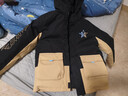鴻星爾克（ERKE）童裝男中大童連帽風(fēng)衣兒童冬季保暖新款羽絨服正黑160 曬單實(shí)拍圖