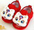 JIOESC寶寶周歲虎頭鞋嬰兒秋冬男女0-12月不加絨保暖嬰兒紅色喜慶棉鞋新 白金角龍(紅福柔柔鞋) 16 L碼 內長(cháng)13cm 建議12-15個(gè)月 曬單實(shí)拍圖