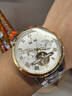 ROXOA瑞士正品手表男士進(jìn)口陀飛輪機械表多功能商務(wù)防水高檔男表 R3235鋼帶間金白面-典藏版 42mm 直徑 曬單實(shí)拍圖