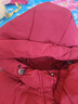 啄木鳥(niǎo)時(shí)尚洋氣短款羽絨服女冬季新款韓版休閑寬松面包服保暖白鴨絨外套 紅色 2XL -【體重131-150斤】 曬單實(shí)拍圖