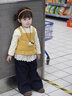 班喜迪女童套裝春裝2026新款寶寶洋氣時(shí)髦小童裝春秋公主兒童衣服三件套 黃色 100 曬單實(shí)拍圖