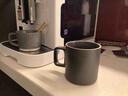 九土 手工日式復古粗陶咖啡杯陶瓷杯子情侶對杯家用馬克杯辦公室茶杯 經(jīng)典黑(可定制寫(xiě)字) 曬單實(shí)拍圖
