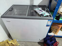 美的（Midea）展示柜冰柜200升超薄雪糕柜冰箱商用家用冷凍冷藏轉換柜臥式推拉玻璃保鮮柜 MS-205LGE 曬單實(shí)拍圖