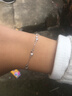 中國黃金（CHINA GOLD）足銀手鏈女款輕奢小眾浪漫星星手飾品婦女節生日禮物送女友愛(ài)人 【今/次日達】星星手鏈 曬單實(shí)拍圖