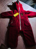 巴拉巴拉【balaOne】童裝嬰兒連體衣秋冬爬服紅色新年拜年服保暖衣 曬單實(shí)拍圖