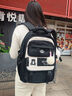 anyshine初中生書(shū)包女高顏值大容量背包新款學(xué)院風(fēng)初高中生減負輕便雙肩包 曬單實(shí)拍圖