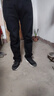 羅蒙2026新款春秋高端灰色牛仔褲男士冬款寬松直筒闊腿彈力休閑長(cháng)褲子 黑色 32 腰圍2尺5 適合140斤左右 曬單實(shí)拍圖