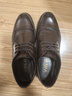 VOLO犀牛德比鞋男士商務(wù)正裝皮鞋軟底西裝皮鞋結婚新郎鞋 棕色 41 曬單實(shí)拍圖