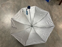 天堂傘銀膠三折傘折疊防曬防紫外線(xiàn)遮陽(yáng)晴雨傘兩用可定制印刷logo 藏青-銀膠晴雨兩用-單人傘8骨 曬單實(shí)拍圖