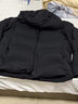 京東京造【無(wú)縫鵝絨服】羽絨服男女情侶連帽冬季新款保暖外套 黑色 XL 曬單實(shí)拍圖