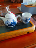 末都景德鎮陶瓷茶壺過(guò)濾 手繪青花瓷功夫茶具泡茶器手抓小單壺紅茶壺 荷香四溢茶壺【260ml】 曬單實(shí)拍圖