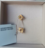 六福珠寶光影金足金炫動(dòng)時(shí)空手工繞金線(xiàn)炫彩工藝黃金耳釘計價(jià)GJG0180DS 2.13克(含工費351元) 配硅膠耳堵 曬單實(shí)拍圖