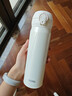 膳魔師（THERMOS）保溫杯男女不銹鋼水杯子大容量保冷防漏彈蓋學(xué)生520禮物JNL系列 浪漫白(504-CRW)500ml 500ml 曬單實(shí)拍圖