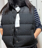 蔻馳（COACH）【禮物】奧萊女士經(jīng)典標志羽絨背心馬甲疊穿 黑色 M 曬單實(shí)拍圖
