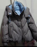 鴨鴨（YAYA）鞠婧祎同款羽絨服女短款2025秋冬新款韓版時(shí)尚加厚保暖顯瘦外套XH 灰色 L （165） 曬單實(shí)拍圖