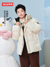 鴨鴨孫穎莎同款時(shí)空道宇羽絨服男短款2025冬季新款男女款面包服外套HY 月光白色 S 165/84A(S) 曬單實(shí)拍圖