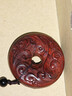沐恩印度小葉紫檀手把件吊墜車(chē)掛 祥云平安扣40x40x10mm 曬單實(shí)拍圖